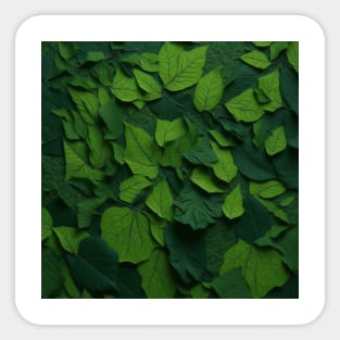 A mesmerizing mosaic of forest leaves Sticker